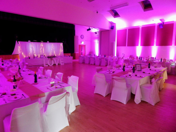 Wedding lighting hire