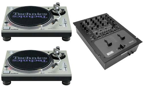 SL1200 turntable and Rane TTM57 serato mixer